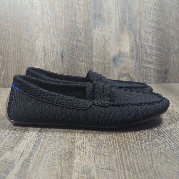 Rothy's The Driver Black Slip On Driving Loafer Shoes Women's Size 10 - Picture 2 of 14